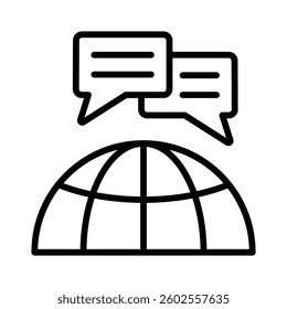 Global Forum Icon Element for Design