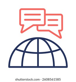 Global Forum Icon Element for Design