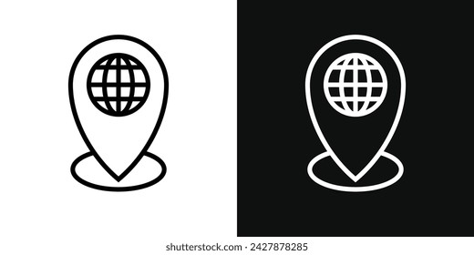 Globales Forum-Symbol festgelegt. Vektorgrafik