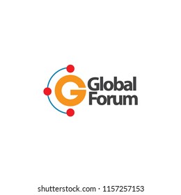 Global Forum Logo Vector Template Design Illustration