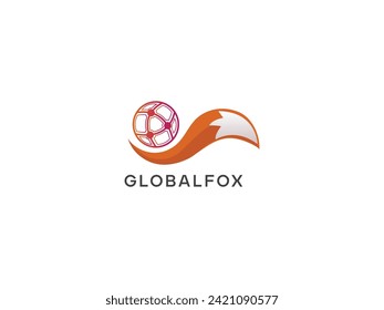 global fox vector logo design template