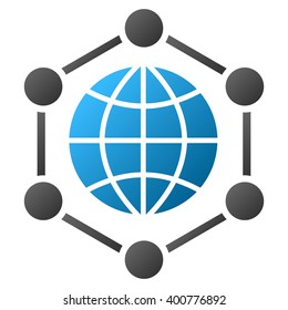 Global Frame vector toolbar icon for software design. Style is a gradient icon symbol on a white background.