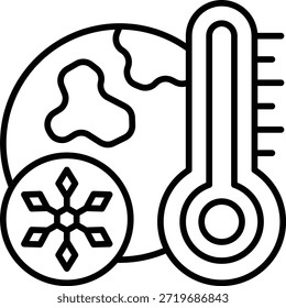 Icono de Vector congelado global. Se puede utilizar para aplicaciones de impresión, móviles y de Web.