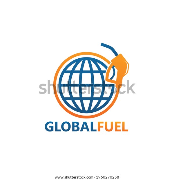 Global fuel logo template\
design