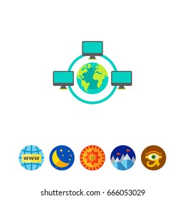 Global game network icon