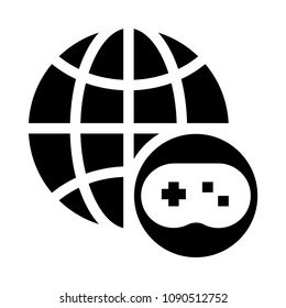 global game vector glyphs icon