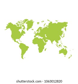 global geography map with continents world