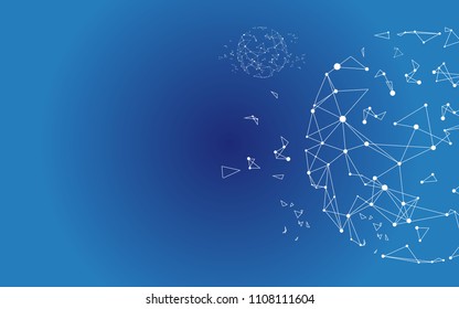 global globe connection background vector