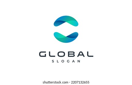 Global Globe Earth Logo Design