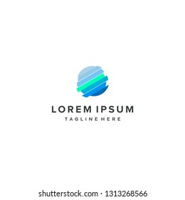 Global Globe Network logo Technology logo Network logo vector illustration