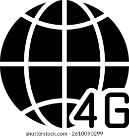 global glyph icon illustration vector