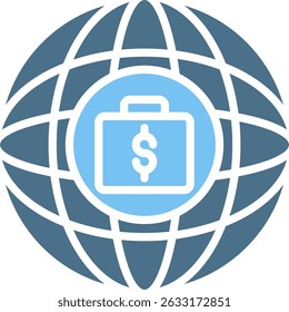 Global Glyph Two Colour Icon