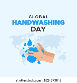 Global Hand Washing Day Vector Design Illustration For Banner and Background