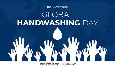 Global Handwashing Day Background Illustration