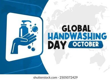 Día Mundial del Lavado de Manos Antecedentes Vector Higiene y Concienciación sobre la Salud Diseño