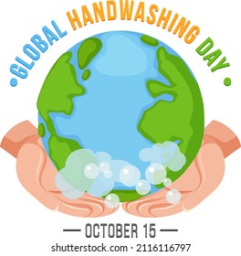 Design-Illustration zum Global Handwasch Day-Banner