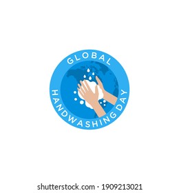 Global handwashing day logo design