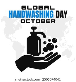 Vector del Día Mundial del Lavado de Manos para Promover la Higiene y la Concienciación sobre la Salud
