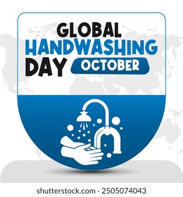 Global Handwashing Day Vector Promoting Hygiene and Health Awareness