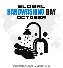 Global Handwashing Day Vector Promoting Hygiene and Health Awareness