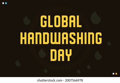 Plantilla vectorial del Día Mundial del Lavado de Manos