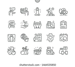 Global Health Care Well-crafted Pixel Perfect Vector Thin Line Icons 30 2x Grid for Web Graphics and Apps. Simple Minimal Pictogram