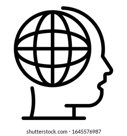 Weltweite menschliche Fähigkeiten Symbol. Globales Symbol für menschliche Fähigkeiten - Vektorillustration für Webdesign einzeln auf weißem Hintergrund