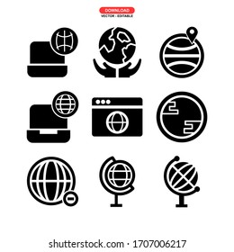 global icon or logo isolated sign symbol vector illustration - Collection of high quality black style vector icons
