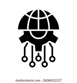 Global Icon. for mobile concept and web design. vector illustration