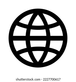 GLOBAL ICON, PICTOGRAM OF A WORLD NETWORK