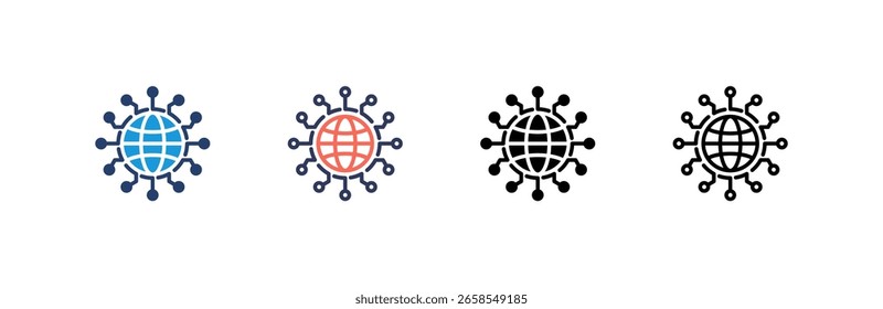 Global icon set multiple style collection