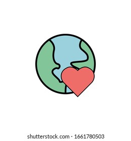 Vektorillustration für Illustrationen mit globalen Symbolen