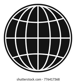 Global icon. Simple illustration of global vector icon for web
