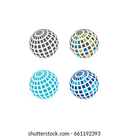 Global icon vector illustration