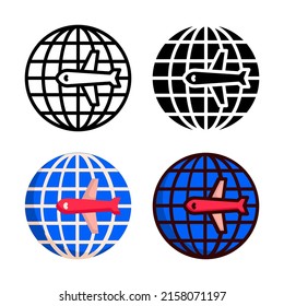 global icon vector illustration logo template for website or mobile app