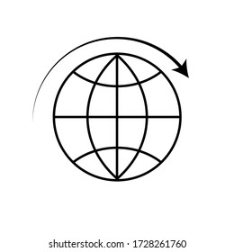 Vector de icono global, Internet, global
