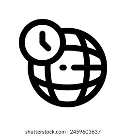 ícono global. ícono de línea de Vector para tu Sitio web, móvil, presentación y diseño de logotipo.