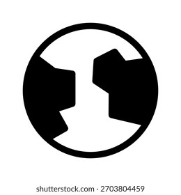 Ilustración de diseño de símbolo de Vector de icono global