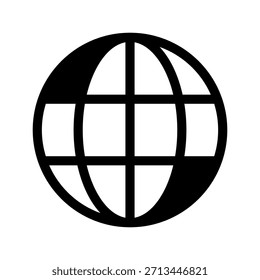 Ilustración de diseño de símbolo de Vector de icono global