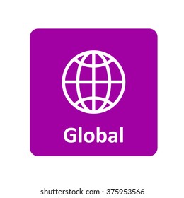 Global icon for web and mobile