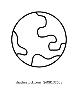 global icon with white background vector stock illustration