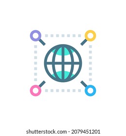 Global Infrastructure icon in vector. Logotype