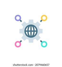 Global Infrastructure icon in vector. Logotype