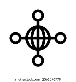 Global Infrastructure Icon Vector Symbol Design Illustration