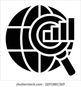 Elemento de icono de visión global para el diseño