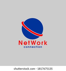 Logo del icono de la conexión a Internet global.  diseño de conexión a Internet 