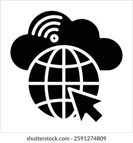 Global Internet Icon Element For Design