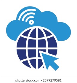 Global Internet Icon Element For Design