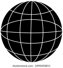 global internet web icon black and white silhouette vector art flat design background image illustrations