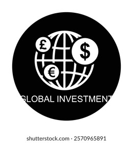 global investment icon , business icon